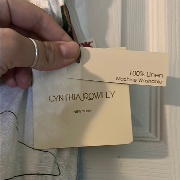 Floral Print Women's Linen pants - Picture 3 of 4